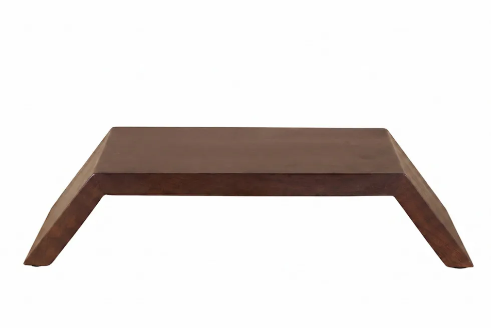 Massiver Monitorständer GATSBY 50cm braun Mangoholz Bildschirmständer Erhöhung