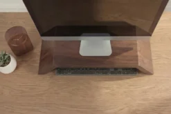 Massiver Monitorständer GATSBY 50cm braun Mangoholz Bildschirmständer Erhöhung