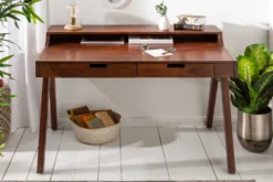 Massiver Sekretär MONSOON 120cm Akazie Schreibtisch Markant Finish