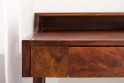 Massiver Sekretär MONSOON 100cm Akazie Schreibtisch Markant Finish