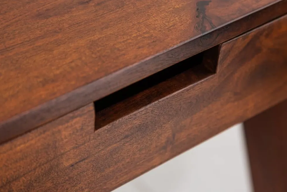 Massiver Sekretär MONSOON 100cm Akazie Schreibtisch Markant Finish