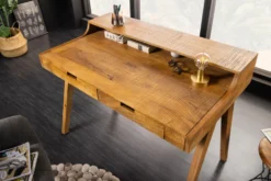 Massiver Sekretär MONSOON 120cm Mangoholz Schreibtisch