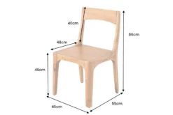 Massiver Stuhl ORGANIC braun Akazienholz honey finish handmade