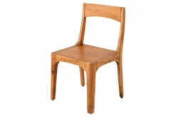 Massiver Stuhl ORGANIC braun Akazienholz honey finish handmade