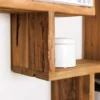 Massives Bücherregal JAVA 200cm natur recyceltes Teakholz Standregal Raumtrenner