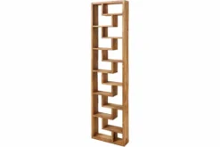 Massives Bücherregal JAVA 200cm natur recyceltes Teakholz Standregal Raumtrenner