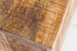 Massives 2er Set Beistelltisch CURACAO 45cm natur Mangoholz Würfel handmade Couchtisch