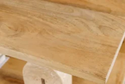 Massives 3er Set Wandregale SURREAL 65cm natur Außenecke Mangoholz