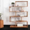 Massives Regal MAKASSAR XL 150cm braun Mangoholz honey finish Bücherregal