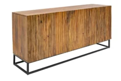 Massives Sideboard AMAZONAS 160cm Mangoholz natürliches Front Design