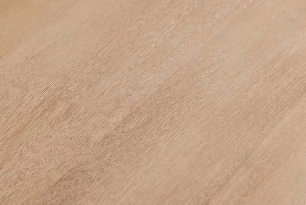 Massives Sideboard ART DECO 170cm weiß gekälkt Mangoholz 3D-Front handmade
