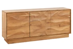 Massives Sideboard DESERT 160cm sand beige Akazienholz 3D-Front
