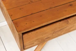 Massives TV-Board FINCA 180cm vintage braun recyceltes Pinienholz mit Schubladen