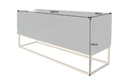Massives TV-Lowboard SCORPION 160cm schwarz Mangoholz aufwendige 3D Schnitzereien