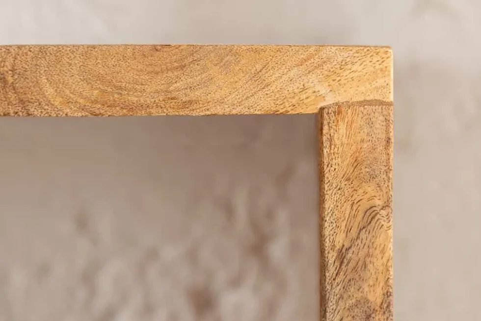 Massives Wandregal 3er Set HEMINGWAY 94cm aus Mangoholz