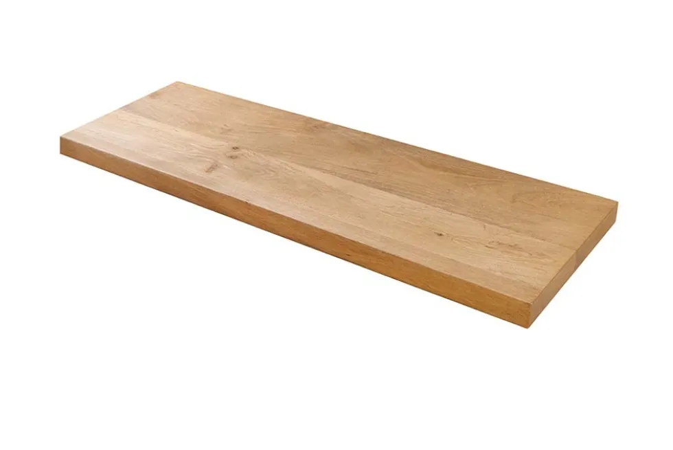 Massives Wandregal PURE 60cm Mango natur cream finish Mangoholz Steckregal