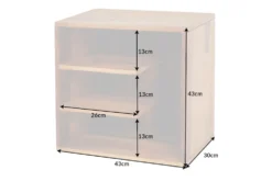 Massivholz Beistelltisch CUBUS 45cm braun Sheesham stone finish Regal Nachttisch