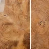 Massivholz Beistelltisch MOLAR 30cm Hocker Teak Block aus einem Stück gefertigt