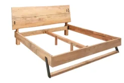 Massivholz Bett AMAZONAS 180x200cm Akazie Baumkante natur Doppelbett