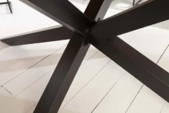 Massivholz Esstisch GALAXIE 200cm vintage braun Pinie recycelt Industrial Design