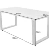 Massivholz Esstisch LIVING EDGE 160cm natur Wildeiche geölt Baumkante Metallgestell