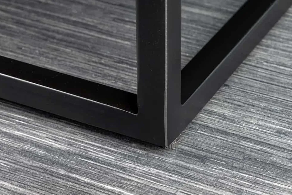 Massivholz Highboard ZEN CIRCLES 120cm dunkelbraun Mangoholz 3D-Design