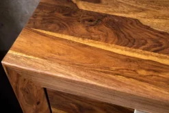 Massivholz Kommode PURE 100cm braun stone finish Sheesham mit vier Schubladen