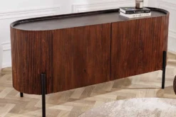 Massivholz Sideboard GATSBY 150cm dunkelbraun Mango Retro Design