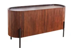 Massivholz Sideboard GATSBY 150cm dunkelbraun Mango Retro Design