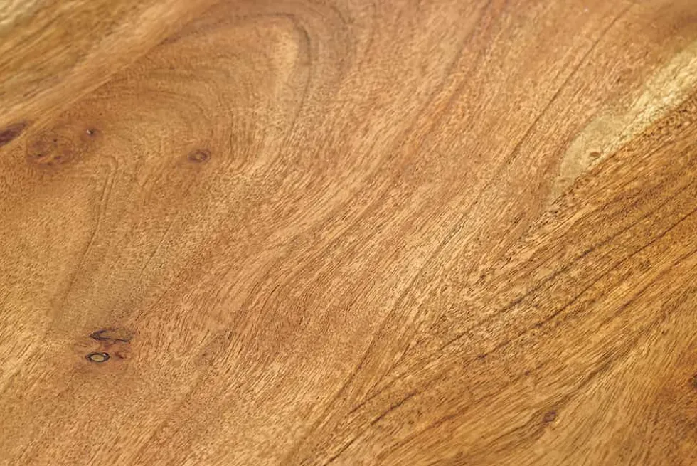 Massivholz Sideboard MAMMUT 170cm Akazie Baumkante mit Schubladen Kufengestell Edelstahl