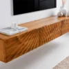 Massivholz TV-Bank SCORPION 160cm braun Mango Lowboard Hängeschrank