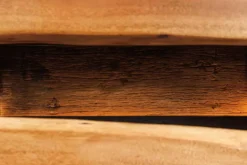 Massivholz TV-Lowboard GRAND ACACIA 180cm braun Akazie mit LED-Beleuchtung Baumkante