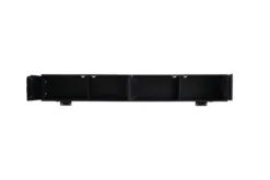 Massivholz TV-Lowboard MOUNTAIN SOUL 200cm Akazie grün bronze hängend Naturstein schwarz