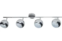 Moderne Deckenleuchte BUBBLE 105cm silber Chrom Pendelleuchte