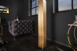 Moderne Designer Stehlampe PARIS 120cm gold Stehleuchte
