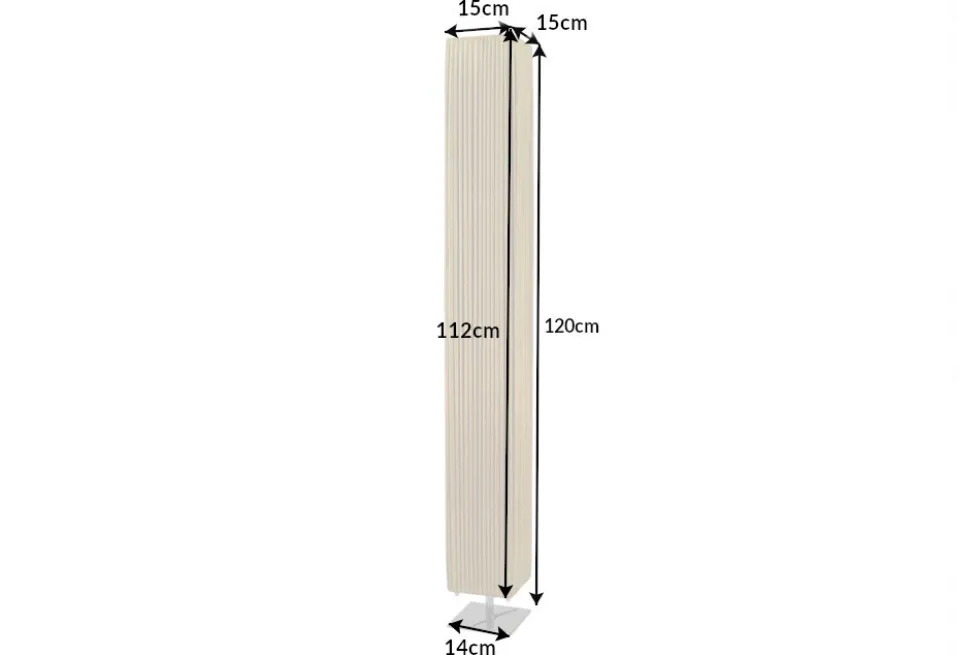 Moderne Designer Stehlampe PARIS 120cm gold Stehleuchte