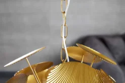 Moderne Design Hängeleuchte INFINITY HOME 65cm gold Pendelleuchte