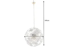Moderne Design Hängeleuchte INFINITY HOME 65cm Glas gold Pendelleuchte