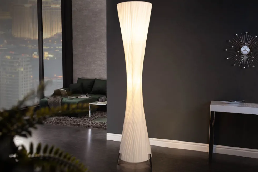 Moderne Design Stehlampe PARIS X 160cm weiß Stehleuchte