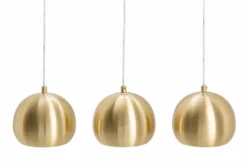 Moderne 3er Hängeleuchte GOLDEN BALL gold Hängelampe höhenverstellbar