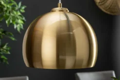 Moderne Hängeleuchte GOLDEN BALL 30cm gold Hängelampe höhenverstellbar
