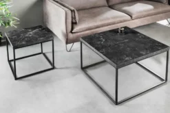 Moderner Couchtisch ARCHITECTURE 60cm graphit Metallgestell