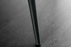 Moderner Design Stuhl TRES CHIC grün Cord schwarze Metallbeine Esszimmer