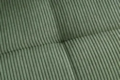 Moderner Design Stuhl TRES CHIC grün Cord schwarze Metallbeine Esszimmer