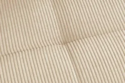 Moderner Design Stuhl TRES CHIC beige Cord schwarze Metallbeine Esszimmer