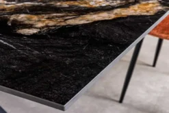 Moderner Esstisch GALAXIE 180cm Aurora Oro schwarz gold sand Keramik