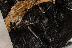 Moderner Esstisch GALAXIE 160cm Aurora Oro schwarz gold sand Keramik