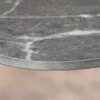 Moderner Esstisch MILANO 160cm anthrazit Keramik schwarze Metallbeine