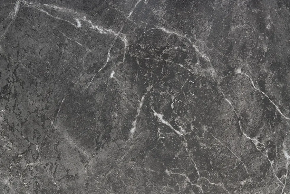 Moderner Esstisch MILANO 160cm anthrazit Keramik schwarze Metallbeine