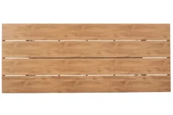 Moderner Gartentisch DESIGNO 200cm natur greige Aluminium wetterfest X-Gestell